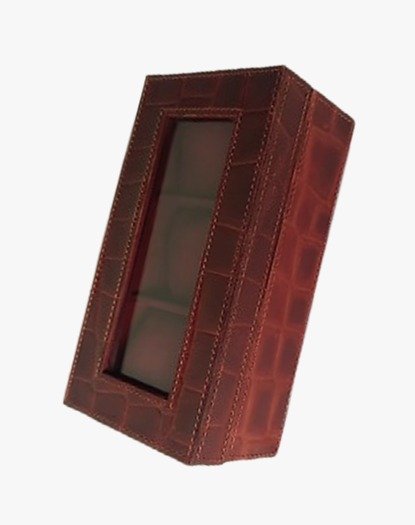 Croco Leather Watch Box - Image 4